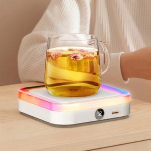 USB 전기 히터 컵 머그잔 워머 커피  매트 일정한 온도 가열 코스터 가정 사무실 선물