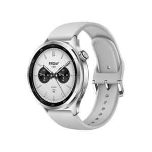 샤오미 스마트워치, 워치 S4, 베젤 디자인, 1.43인치 OLED 프로 스키 모드, 최대 15일 수명, 150개 이상의 운동 코치, 원활한 기기 관리, 제스처 제어, GNSS 포함, 실버