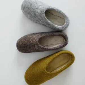 메네 뉴질랜드 양모 룸슈즈 슬리퍼 (고무 밑창)