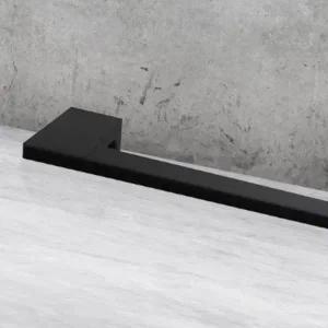 선반형 욕실수건걸이 블랙 화장실 수건걸이 욕실용품 IBA5001