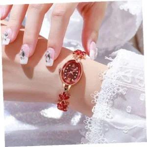 [골드스마일]여성시계 릴리아여성손목시계(레드)메탈시계