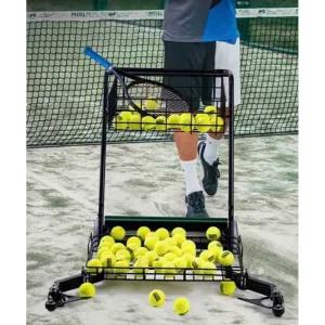 테니스 볼 수거 카트 공 바구니 픽업 이동식 박스