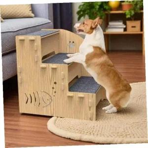 [골드스마일]강아지계단 멍멍스텝반려동물계단강아지고양이논슬립3단