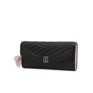 [갤러리아] DCWA6E762BK 닥스 블랙 DD로고 소가죽 장지갑