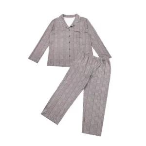 [갤러리아] ELLE[남] 딥브라운 하운드투스 남성 잠옷(EEMPJ933DBR)