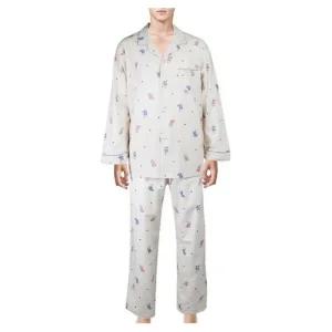 [갤러리아] [비비안]포근따뜻 순면 약기모 고양이 나염 남성 파자마 잠옷  MP8873A