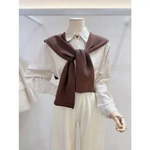 [갤러리아] [LAP]숄세트 루즈핏스트라이프셔츠(AS1WB140)