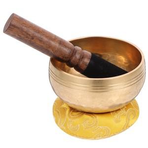 스러운 구리 티베트 명상 그릇 수제 요가 찬송
