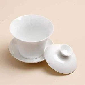 [골드스마일]도자기 다기잔 순백색 개완 고급 차잔 컵