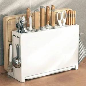[골드스마일]주방 도구 정리함 도마 전용 칼꽂이 수납용품 조리도구 통합