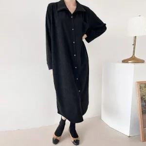 빅사이즈 511 미미골덴원피스롱남방 DBST497