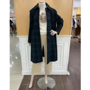 M백화점 포레스트 체크코트  B5DAH825