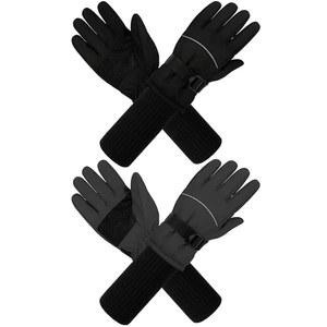 [미국배송] 쿠라비 2팩 롱 겨울 스키 장갑 방수 따뜻한 눈 두꺼운 남녀 공용 미튼 여아용