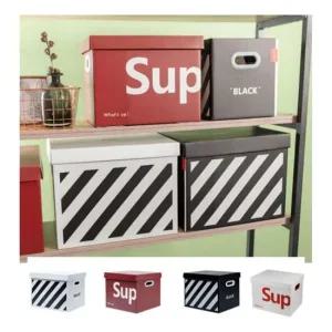 종이 정리함 수납함 상자 다용도 이사박스 44x33x33cm 가정용 수납함 대용량수납함