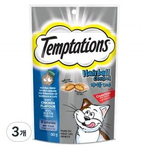 템테이션 고양이 헤어볼 컨트롤 스낵