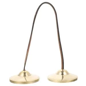 재질 내구성 구리 소리 요가 있는 빈 심벌 벨 맑 의식 수제 명상 악기