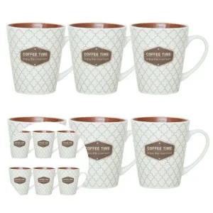 [골드스마일]브라운 머그컵 6P 고급 손잡이컵 티컵 커피컵