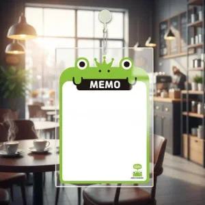 아크릴 걸이형 메모보드 MEMO3 알림 안내판 21x30cm 화이트판 WFKYA9F