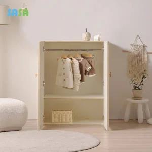 [SASA]사사가구 E0 로미 800 속 깊은 아동 헹거형옷장(원목발미포함)