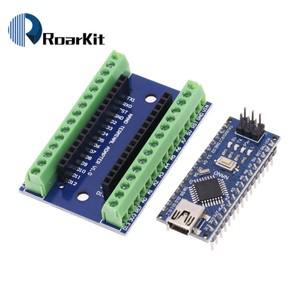 NANO V3.0 컨트롤러 터미널 어댑터 확장 보드 IO 쉴드  플레이트 아두이노 AVR ATMEGA328P 용 1 개