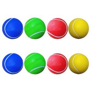 8Pcs 내구성 프리미엄 PU 솔리드 테니스 공 오래 지속되는 훈련 장난감 가족 재미 놀이 라켓 스포츠 장비