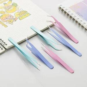 정밀 스티커 속눈썹 집게 핀셋 다꾸용 메이크업 도구 9052 WFKKP07