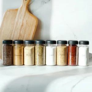 레터링 양념통용기 조미료통 (400ml) 8개+스티커