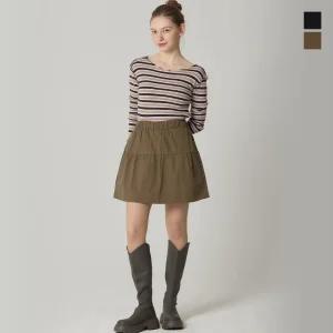 [더블유스탠다드(W STANDARD)] 우먼 코튼 캉캉 미니 스커트