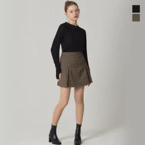 [더블유스탠다드(W STANDARD)] 우먼 플리츠 미니 스커트