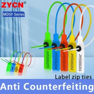 방지 씰 태그 보안 라벨 운동화 일회용 100P 탬퍼 안전 번호가 매겨 신발 우편 타이 스틱 포장지