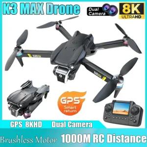 스크린 8K FPV K1 무선 헬기 드론 장난감 RC 높이 copter 카메라 제어 홀드 원격 HD Folle 처 WIFI