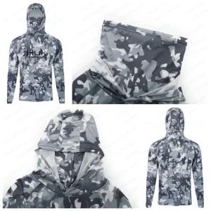 복 포함 경량 스웨트 터 후드티 통기성 넥 마스크 남성용 F 낚시 셔츠 50