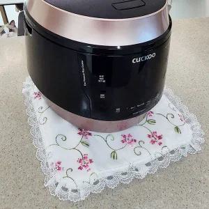 [지비유]고급원단 레이스 밥솥커버_사각형/ 덮개(38X30cm)전자제품커버