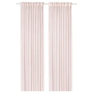 이케아 STENFRO 스텐프뢰 속커튼 한쌍, 핑크/., 145x250 cm 405.948.91