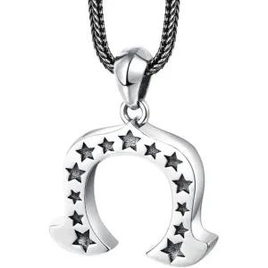 8488625 남자 목걸이 가벼운 패션 캐주얼 FMRRLGNX S925 순은 말발굽 다섯 개의 별 펜던트 사람 및 여성 방