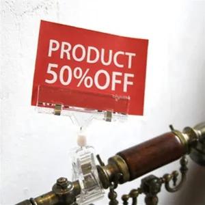 명함꽂이 집게 대형 알림표시 클립 쇼클립 10개 알림표