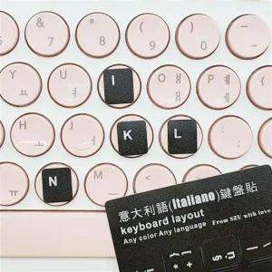 이탈리아어스티커 자판스티커 키보드 외국어 타자연습 이태리어