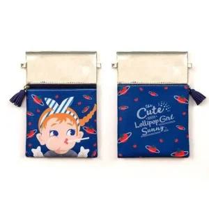 BENTOY 실버 에나멜 메신저 가방 여행용 크로스백