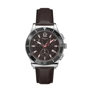 페라가모 1898 스포츠 크로노그래프 쿼츠 남성 가죽시계 SFYL01422