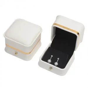 MNO 골드라인 주얼리 하드케이스 화이트 귀걸이