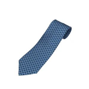 [페라가모] 간치니 프린트 실크 타이 넥타이 35_0409_0740199_BLU