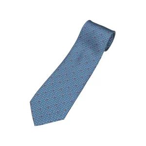 [페라가모] 간치니 프린트 실크 타이 넥타이 35_0263_0731642_BLUETTE