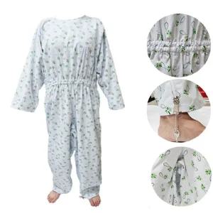 요양병원 노인 밑트임 잠금지퍼 건강검진센터 환자의류 환자복 베스트 병원환자복 입원복