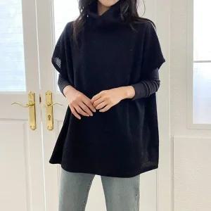 빅사이즈여성의류 210 데일리하이넥골지조끼 DNOK445 (WFG2HL1)