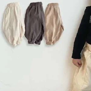 쌍문상회 조거핀턱 아동용 면바팬츠 205271