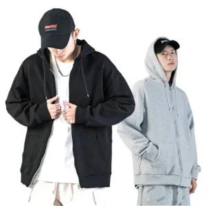 남녀 얇은 공용 루즈핏 간절기 트레이닝 집업 잠바 아 (WFFUO01)