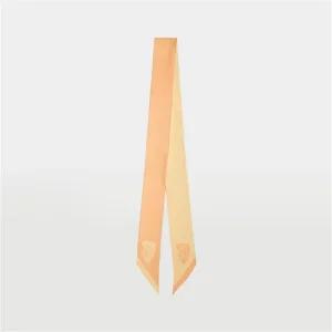 버버리 B SHIELD 쉴드 실크 스키니 스카프 80989931