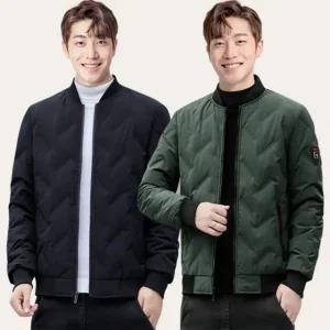 고품질 간절기 잠바 캐주얼 아우터 남자 패딩 항공 블루종 점 (WFFUNVU)