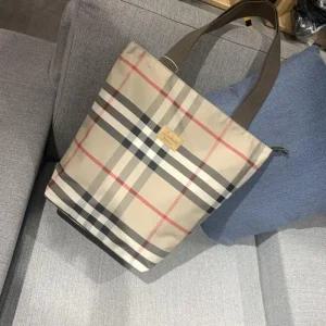 [라일리] Rly 캔버스백 체크 롱 숄더백 장바구니 여성 빅 지퍼