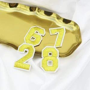 의류 와펜 숫자 자수 패치 의류리폼 옷수선 패